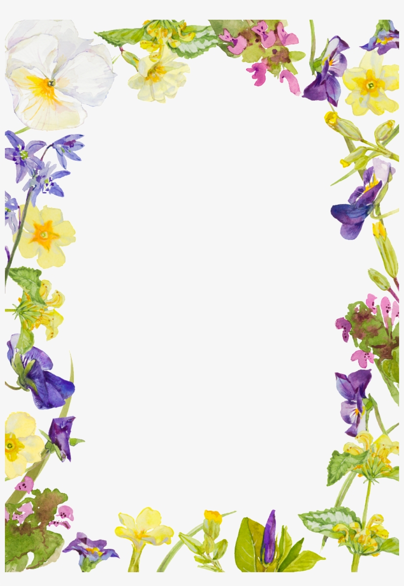 Purple Watercolor Hand-painted Flowers Transparent - Watercolor Painting, transparent png #7379