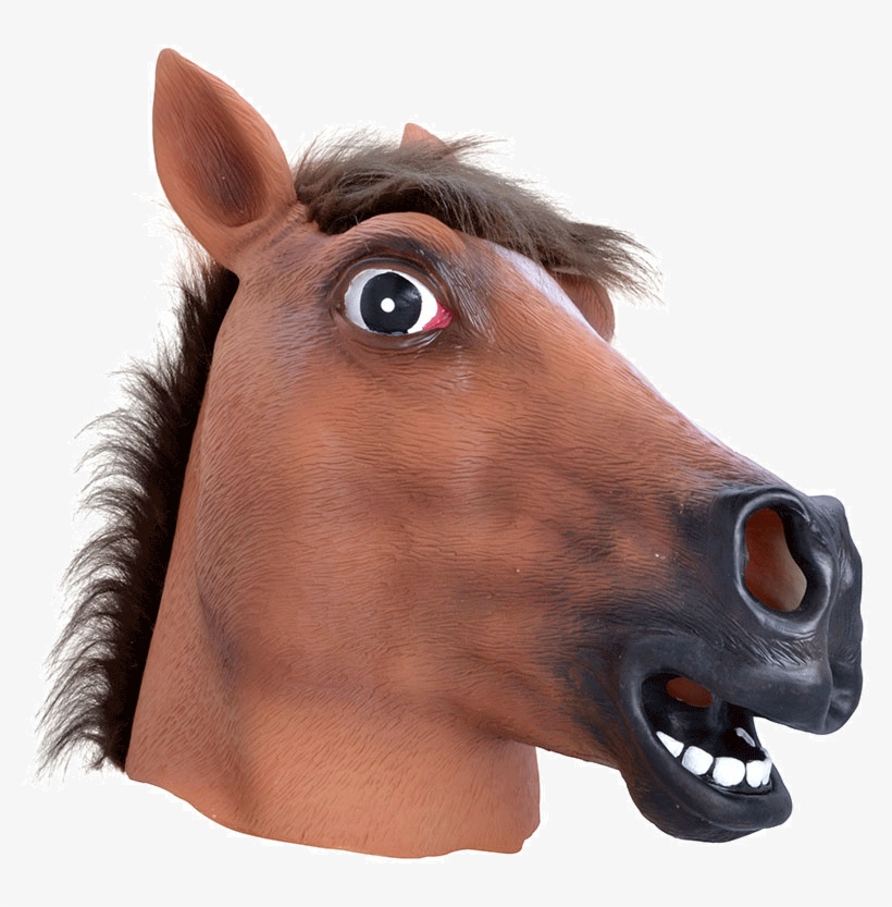 Brown Horse Mask - Horse Mask Png, transparent png #7383