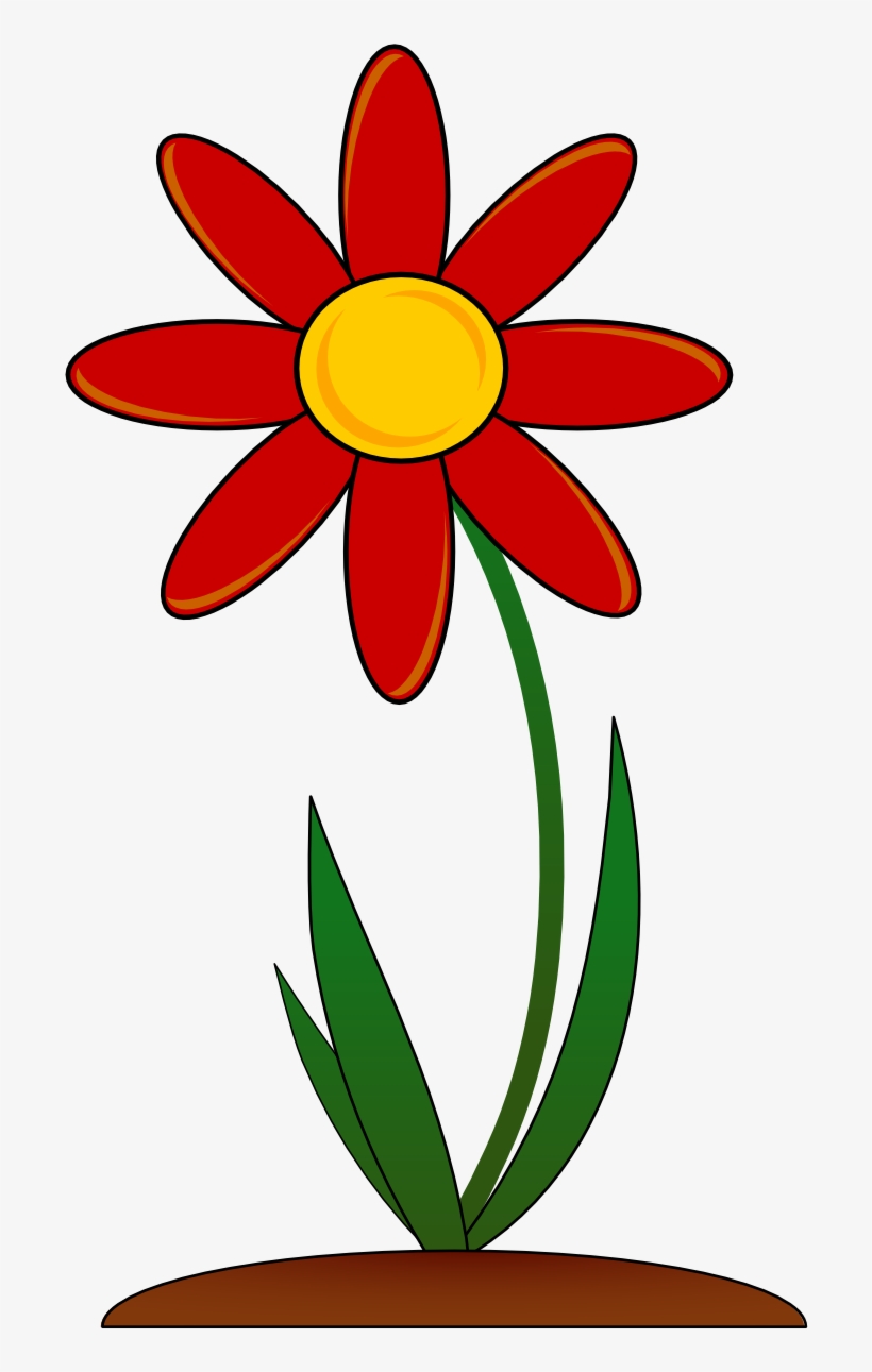 Spring Flowers Vector Png - Red Flower Clip Art, transparent png #7405