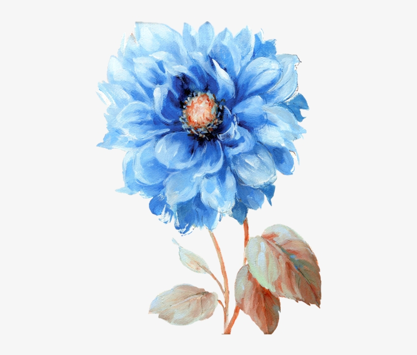 Green Leaf Art A Blue Note Ii Framed Painting Print, transparent png #7426