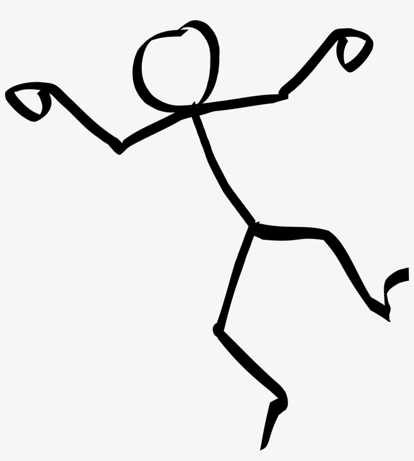 Dancing Stick Figure - Stick Figure Png.