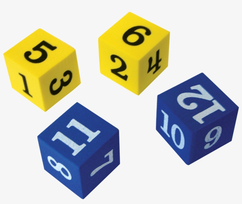 Foam Numbered Dice - Foam Numbers Operations Dice, transparent png #7517