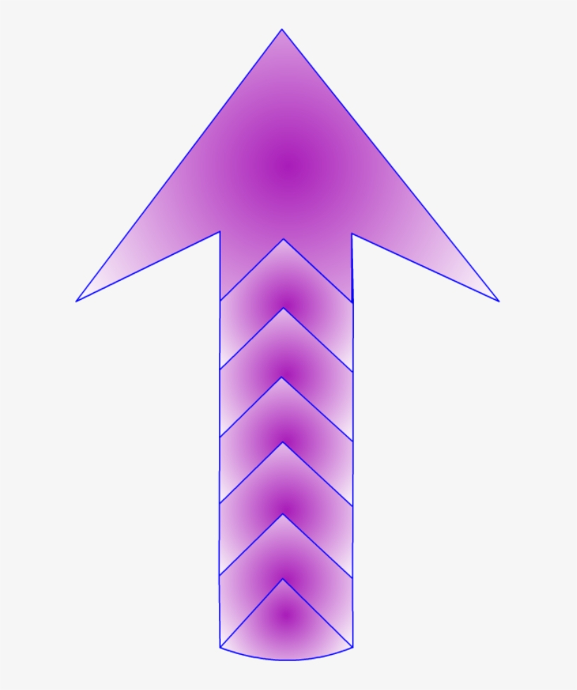 North Arrow Orienteering Clipart, Vector Clip Art Online, - Purple Animated Up Arrows, transparent png #7537