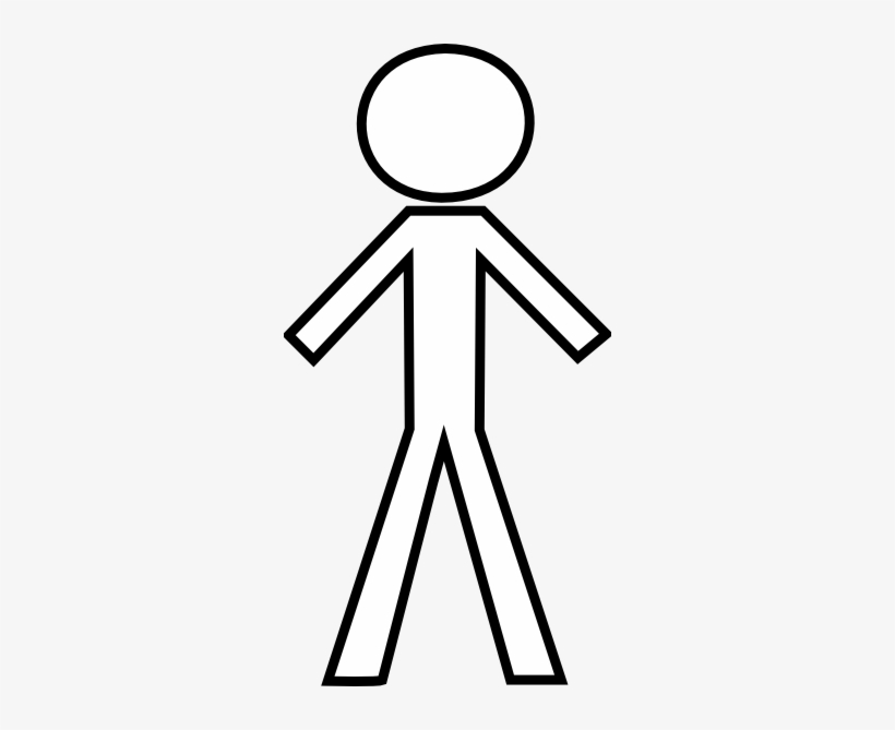 Bold Black Stick Figure - Stick Man With No Background - Free Transparent  PNG Download - PNGkey