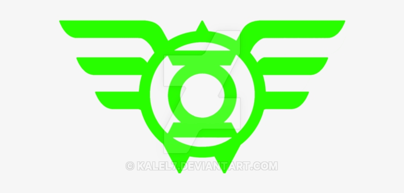 Green Lantern Wonder Woman Logo Test 1 By Kalel7 - Black And White Green Lantern Symbol, transparent png #7684