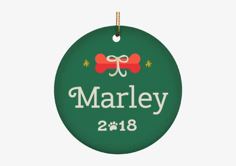 Classic Holiday Bone Customizable Ceramic Circle Ornament - Morgan Stanley, transparent png #7739