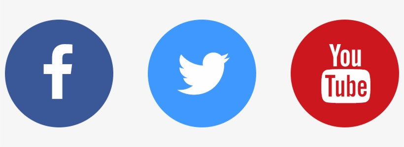 Social Media Icons - Facebook Twitter Youtube Icons Png, transparent png #7766