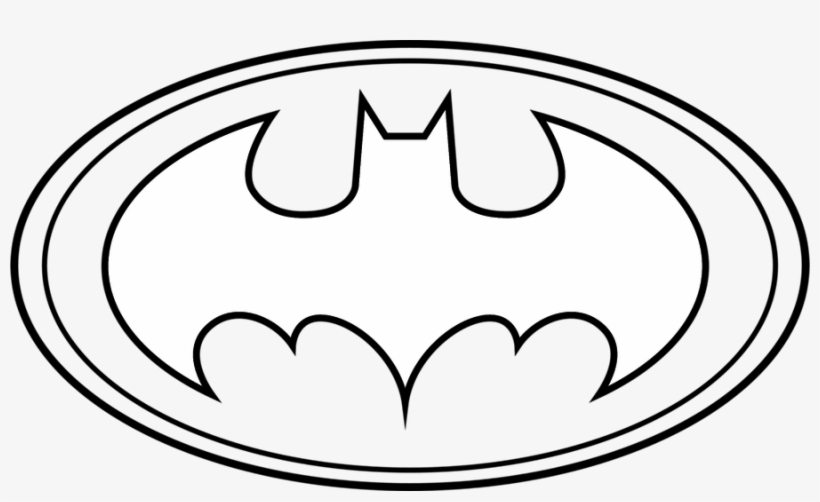 Batman Logo Clipart - Batman Logo Drawing, transparent png #7773