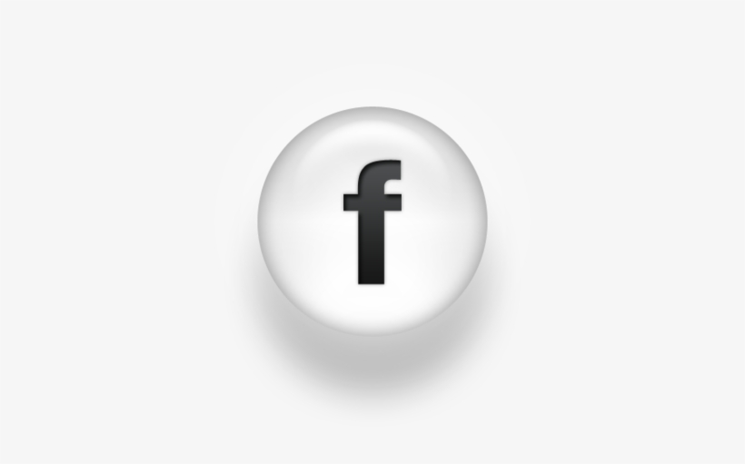 098105 Black White Pearl Icon Social Media - Facebook Logo Black And White, transparent png #7821