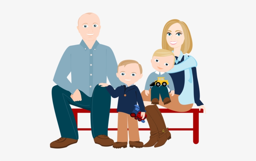 Family Cartoon Png Banner Free Library - Family People Cartoon Png, transparent png #787