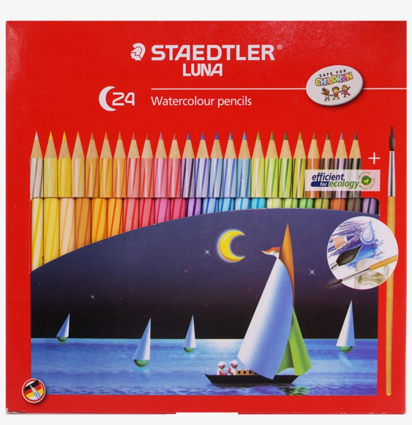Staedtler Luna 137 Watercolour Pencil - Staedtler Colour Pencil 48, transparent png #7950