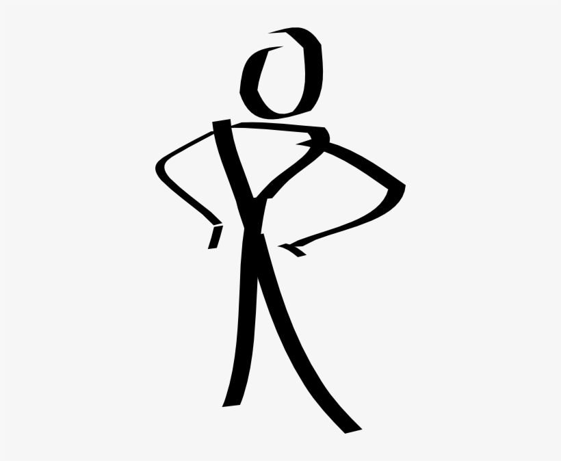 Stick Man Clip Art At Clker - Stick Figure Clip Art, transparent png #7996