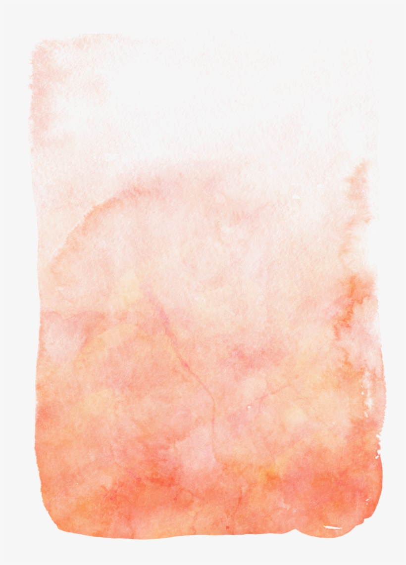 Coral Orange Free Watercolor Brush Stroke - Watercolor Paint, transparent png #8046