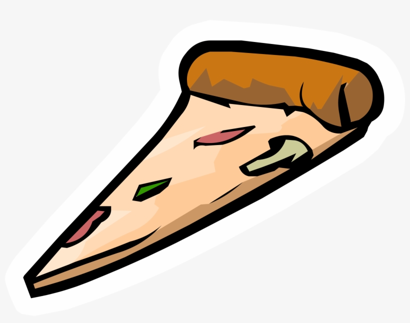 Pizza Slice Pin - Pizza Slice Cartoon Png, transparent png #8078