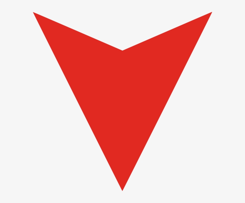 Red North Arrow Icon, transparent png #8133