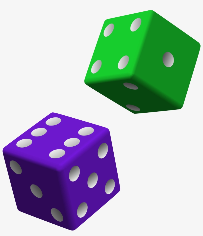 How To Set Use Green And Purple Dice Clipart, transparent png #8154