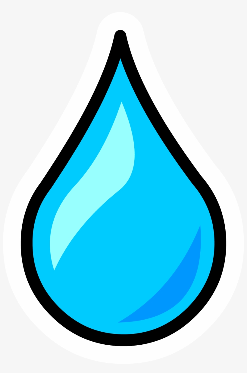 Water Droplet Pin - Drop Of Water Clipart, transparent png #8261