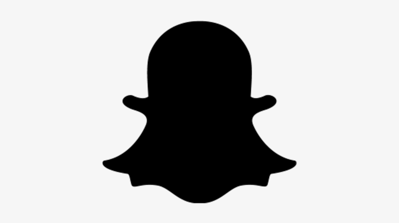 Black Snapchat Logo Png, transparent png #8312