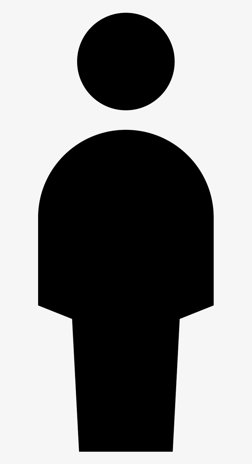 Man Filled Icon - Person Silhouette Logo, transparent png #8484