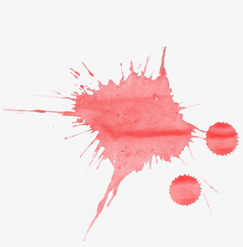 21 Red Watercolor Splatter - Color Red Water Png, transparent png #8506