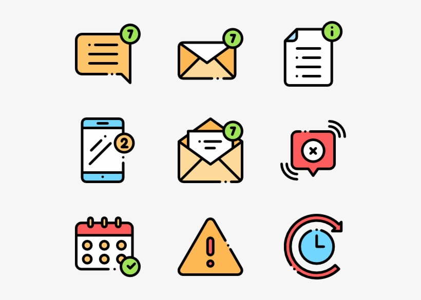 Notifications 40 Icons - Shopping, transparent png #8530