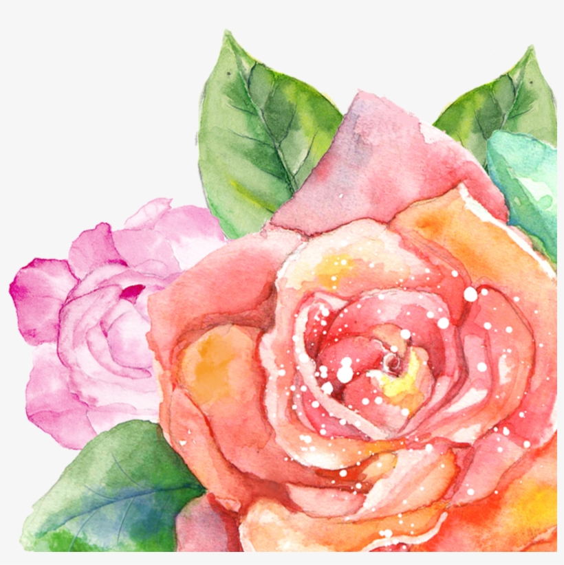 Inkess - Watercolor Summer Flowers Png, transparent png #8636