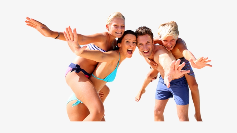 Family Beach Vacation - Family Having Fun On Vacation, transparent png #872