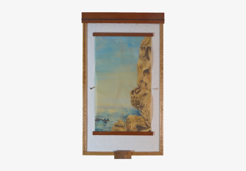 Painting Looking Out To Sea Through The Sandstone Cliff - Timber Cove, California, transparent png #8755