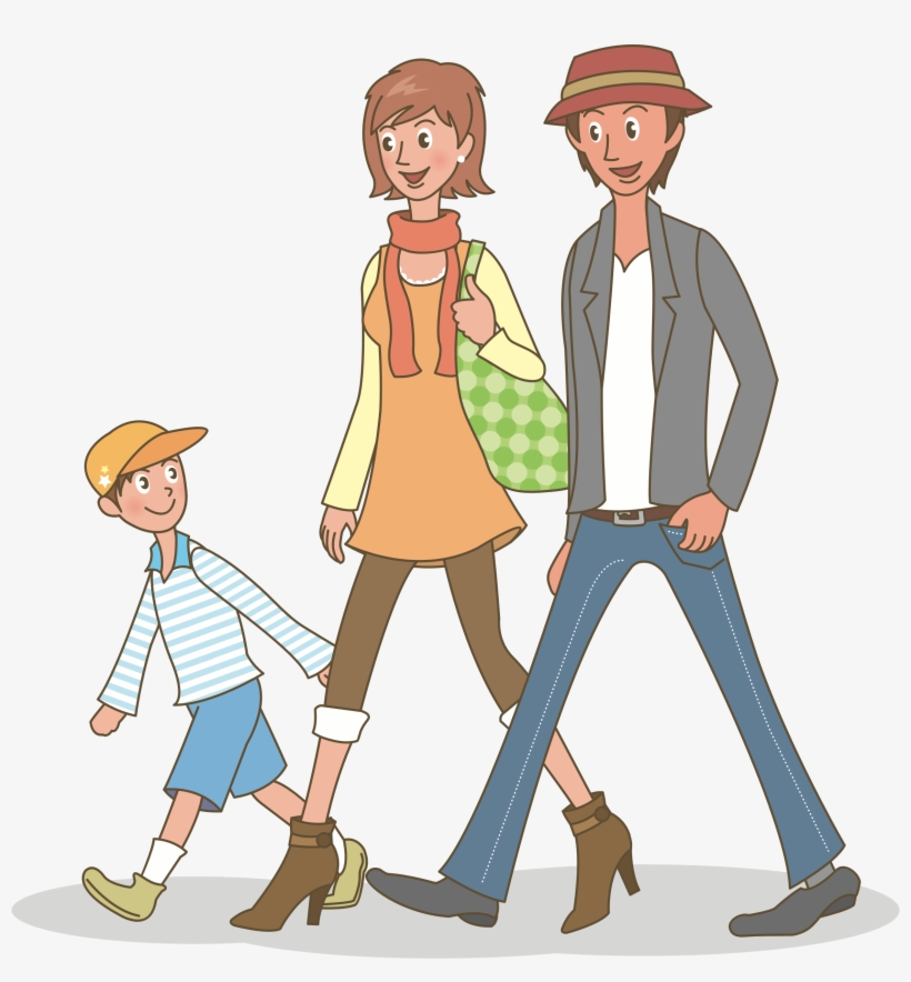 Family Clipart Animation - Stroll Clipart, transparent png #876