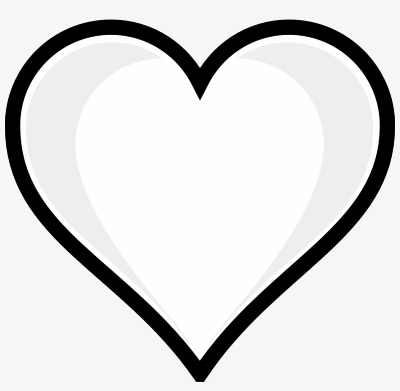 Heart Black And White Heart Clipart Black And White - Croatia, transparent png #8776