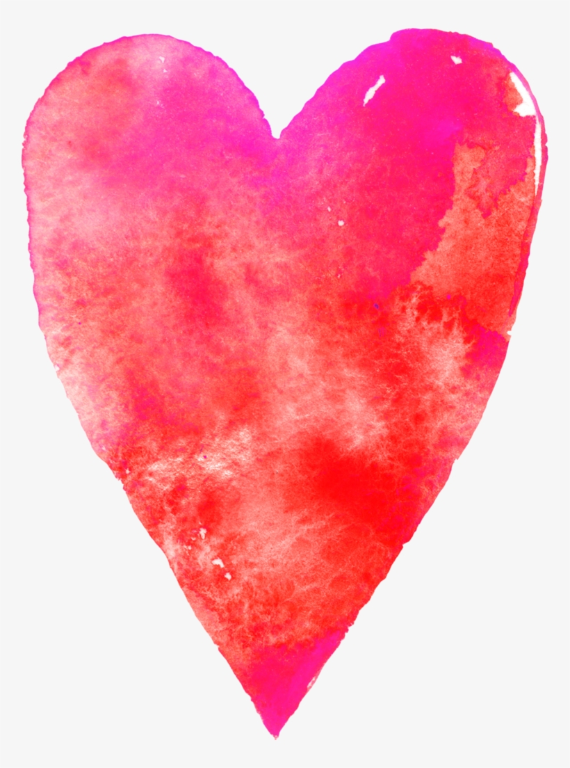 22 Watercolor Happyholiday - Heart, transparent png #9012