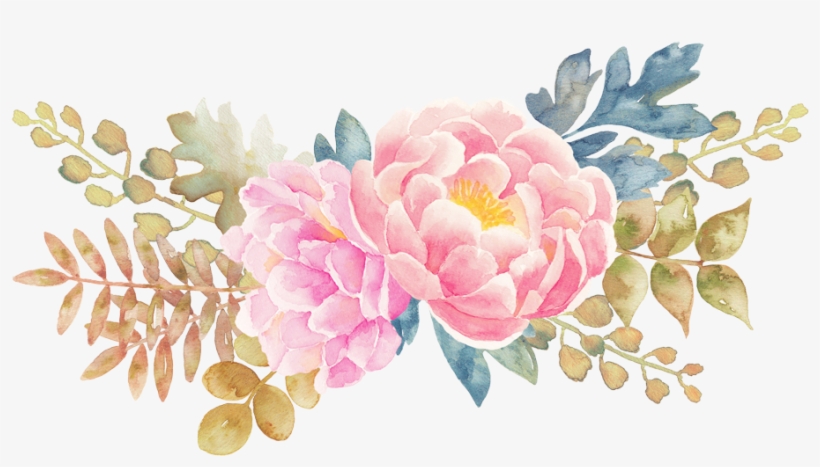 Watercolor Wreath Flower Png Fondo Transparente - Flowers Png, transparent png #9032