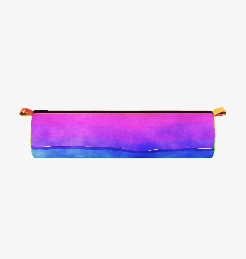 Rainbow Watercolor Pencil Case - Coin Purse, transparent png #9131