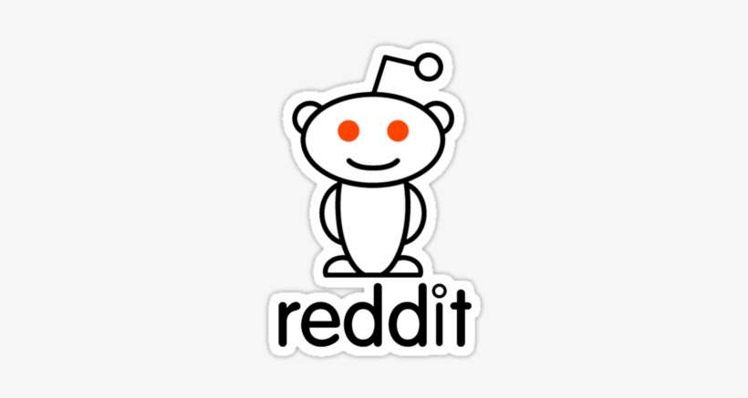 Black Icon Reddit Logo