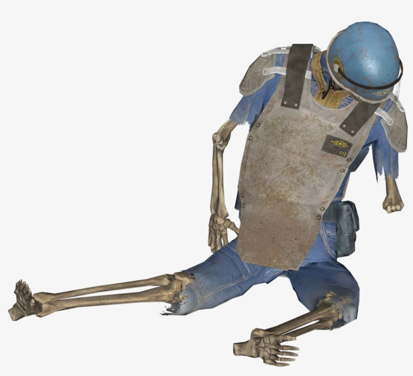 Fo4 Vault-tec Armor Skeleton - Fallout, transparent png #9233