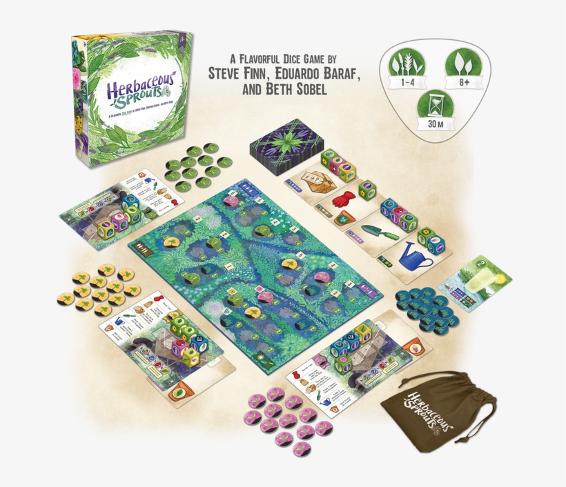 Herbaceous Was A Kickstarted Game From Last Year That - Board Game, transparent png #9256