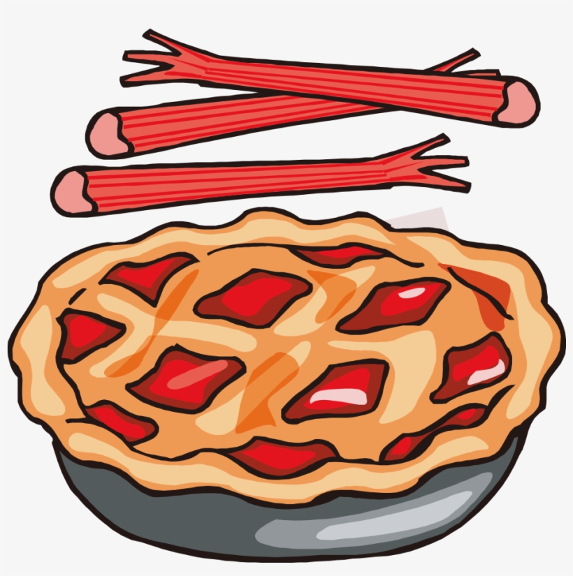 Pie Watercolor Png - Rhubarb Note Cards (pk Of 20), transparent png #9286