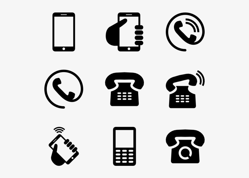 Phone Icons - Visiting Card Icons Png, transparent png #9339