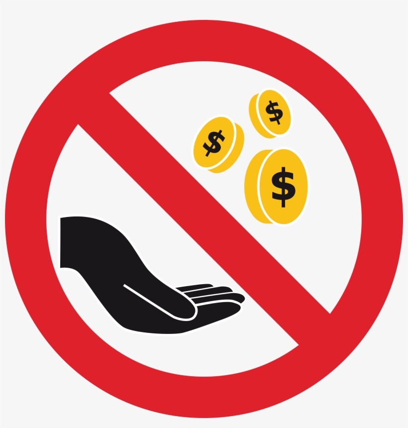 This Free Icons Png Design Of No Begging Sign, transparent png #9346