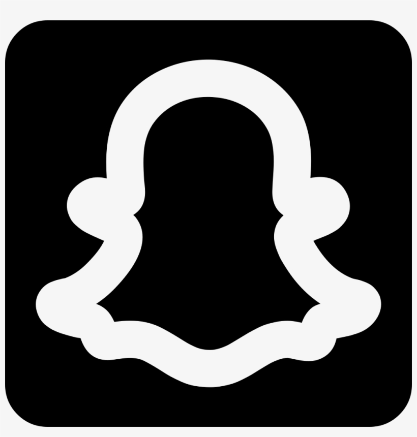 Snapchat Transparent Black And White - Snapchat White Logo Png, transparent png #9376