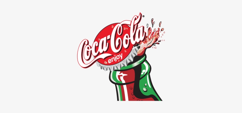 Coca Cola Enjoy Bottle - Logotipo De La Coca Cola, transparent png #9394