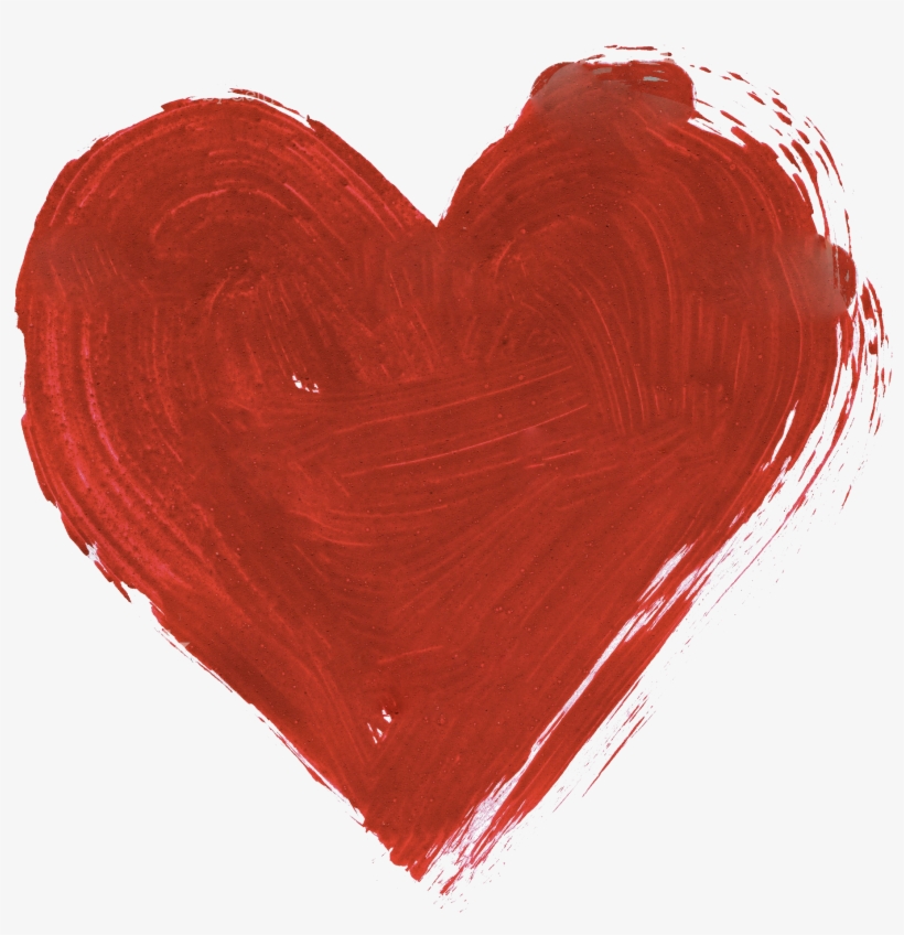 Image Free Red Png Image Peoplepng Com - Watercolor Heart Png, transparent png #9426