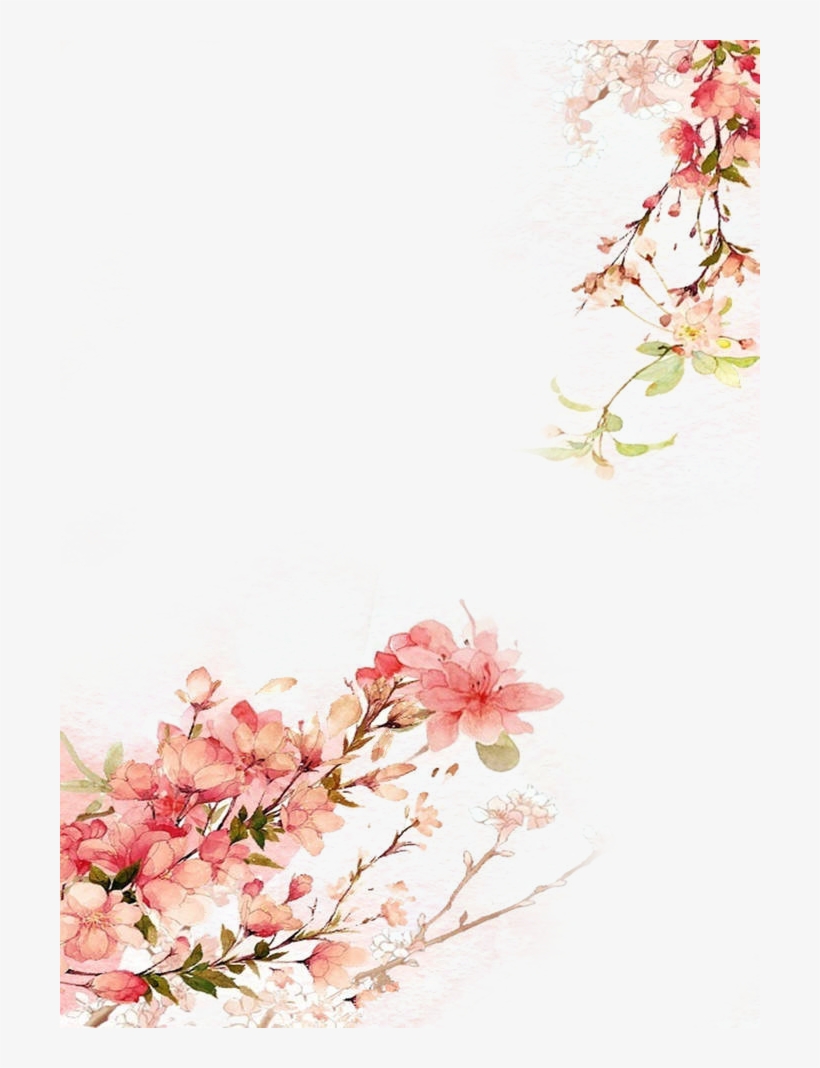 Watercolor Flowers Background - Free Watercolor Illustration Png, transparent png #9615