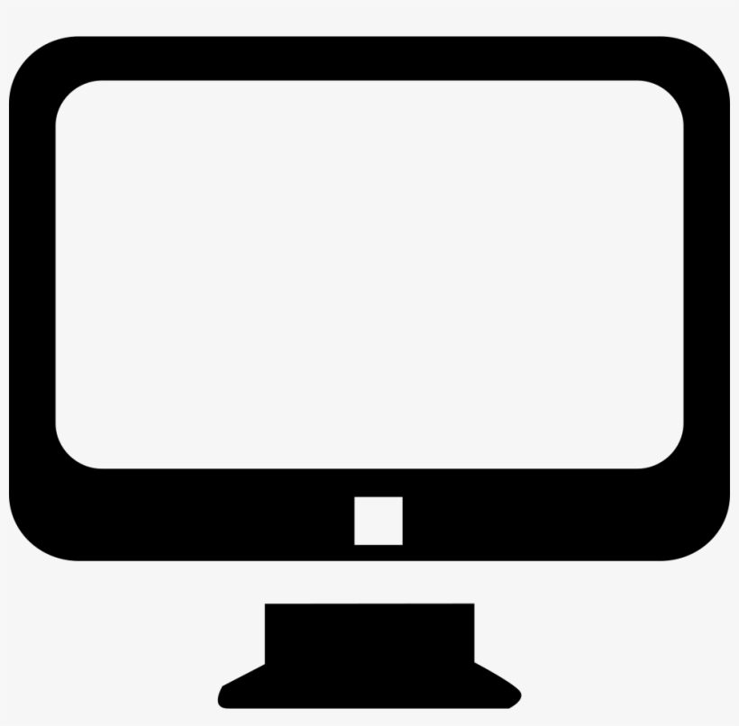 Pc Client Comments - Desktop Icon Png White, transparent png #9626