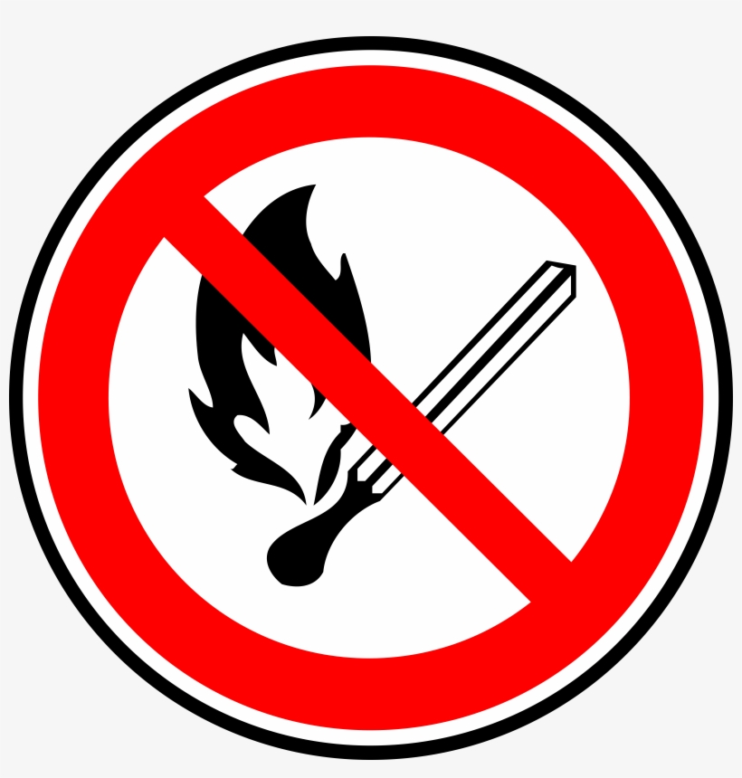 Sign, Phone, Stop, Symbol, Cell, Fire, Safety, Cartoon - Do Not Play With Fire, transparent png #9648