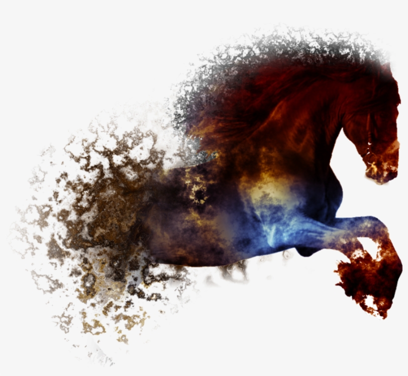 Go To Image - Horse Abstract Background, transparent png #9780