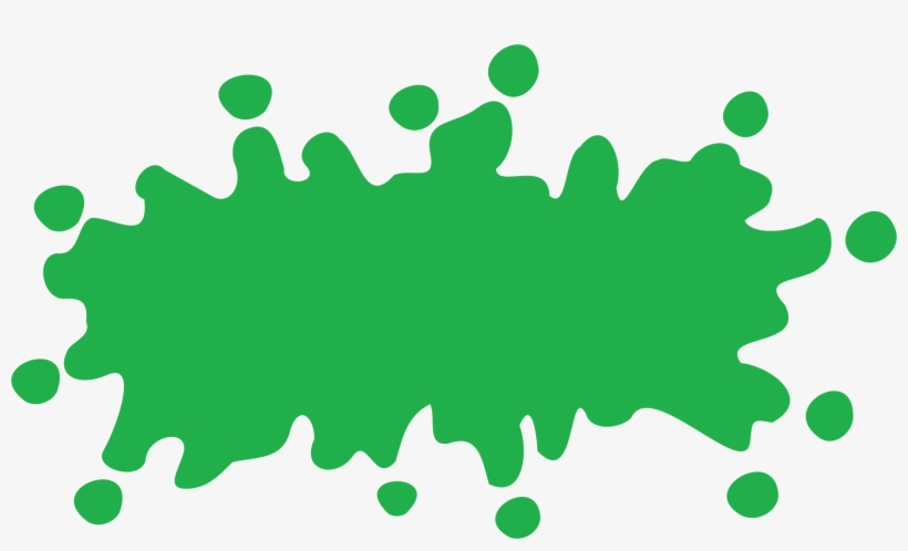 Green Splat Png Png Black And White - Green Splat Png, transparent png #9850