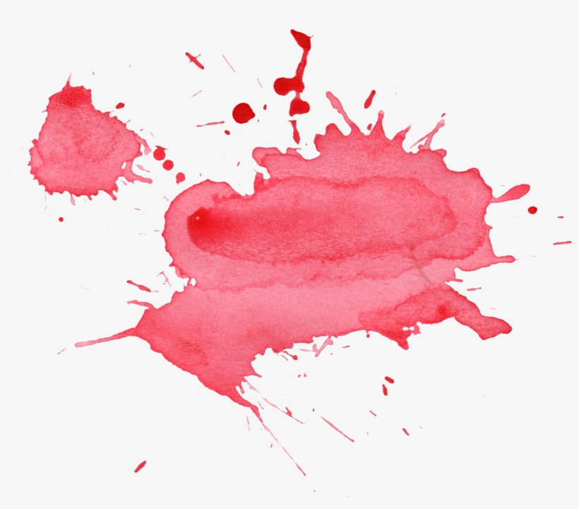 Free Download - Red Watercolor Stain Png, transparent png #9856