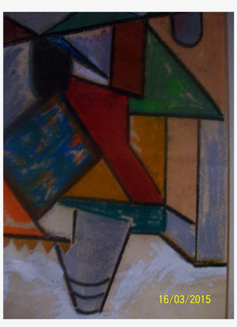 Hilda Stahl Wagner Abstract Watercolor Of Kitchen Area - Modern Art, transparent png #10060