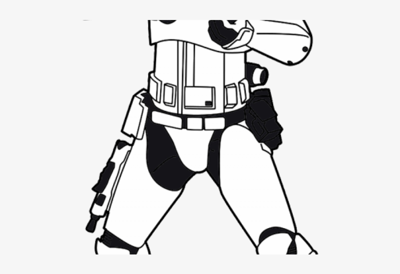Star Wars Clipart Stormtrooper - Stormtrooper Clipart Black And White, transparent png #10106